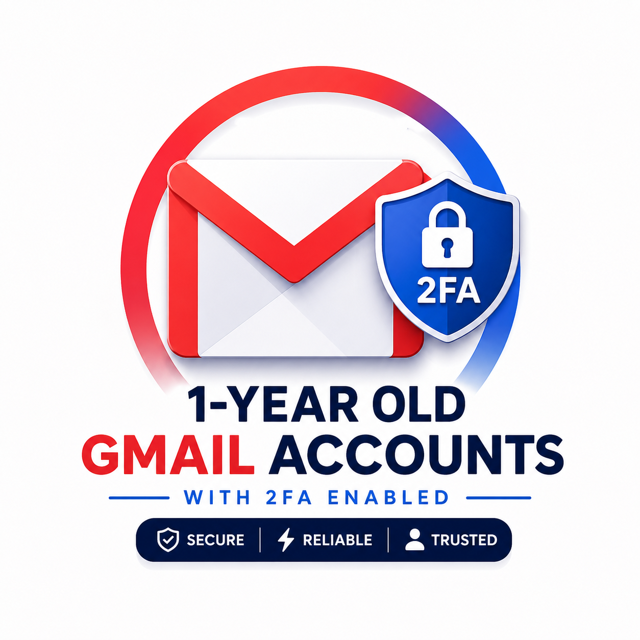 1-Year-Old Gmail Accounts with 2FA