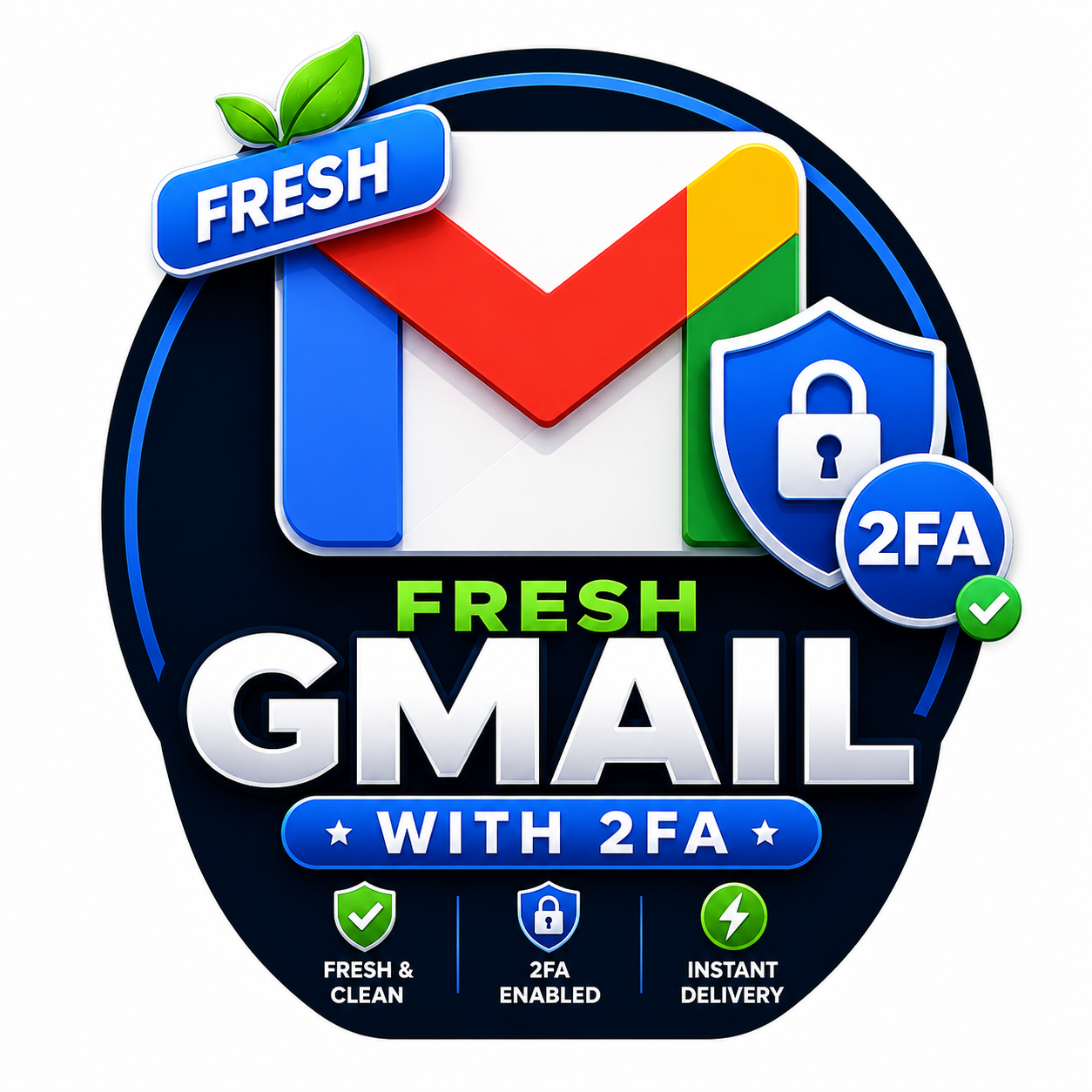 Fresh Gmail with 2Fa Safe and Secure