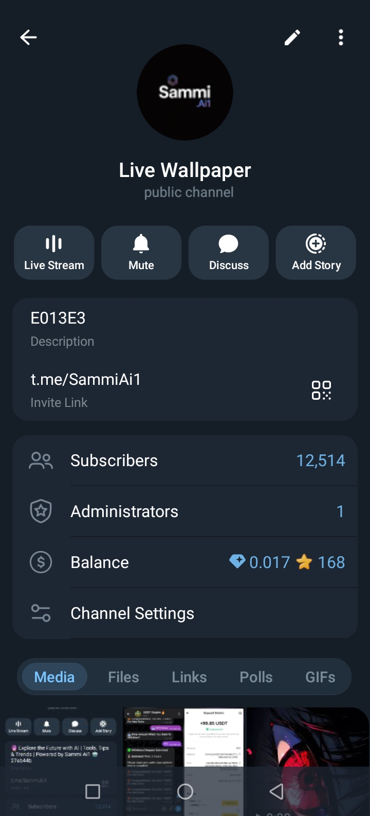 Telegram channel with 12K+ subscribers