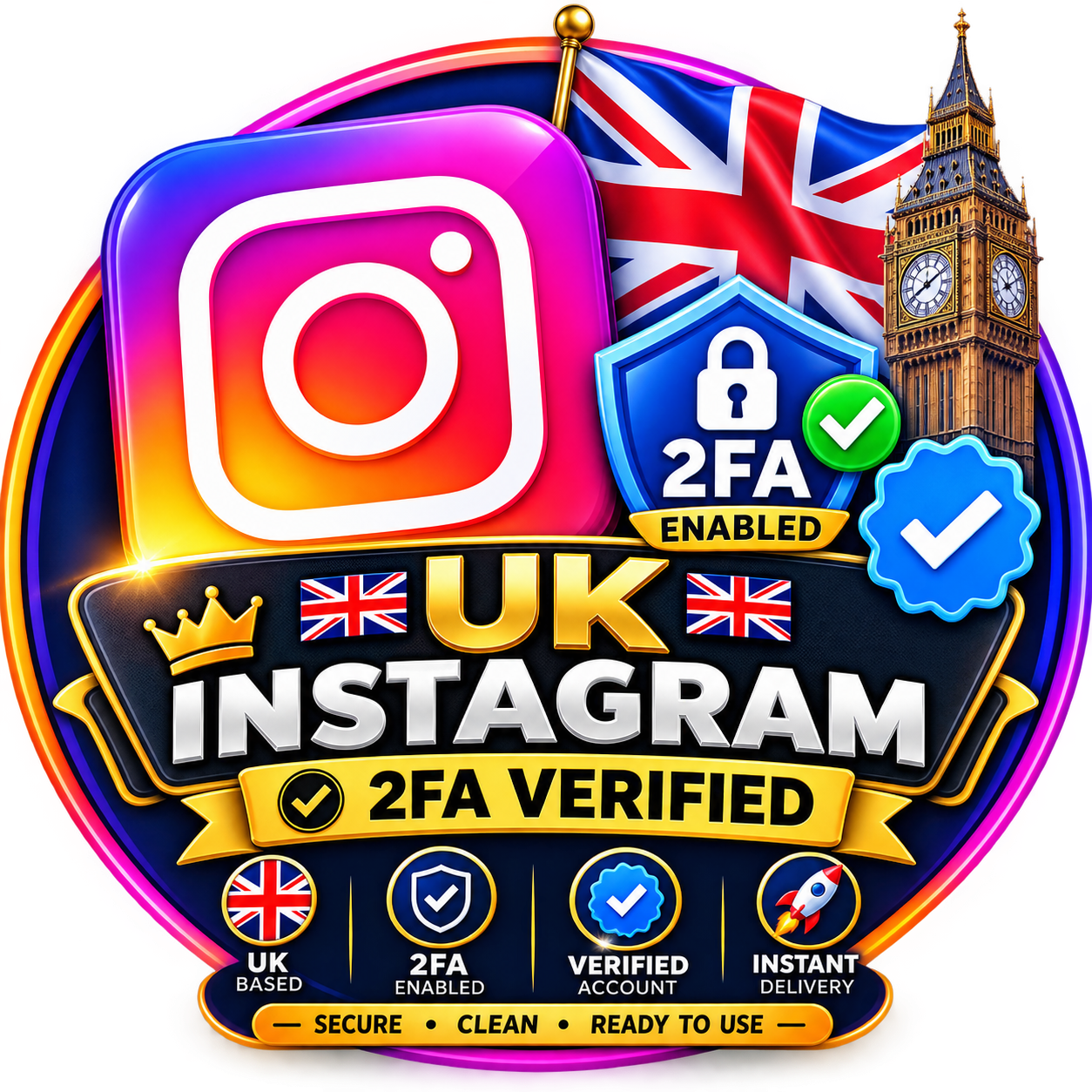 Fresh Quality UK Instagram 2Fa verified