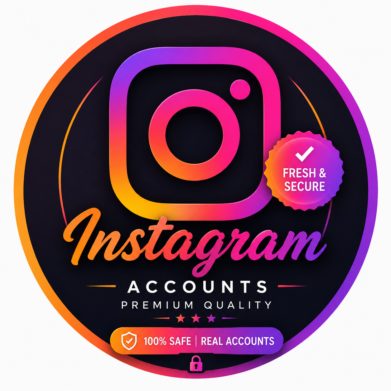 Fresh Instagram account with 2fa key