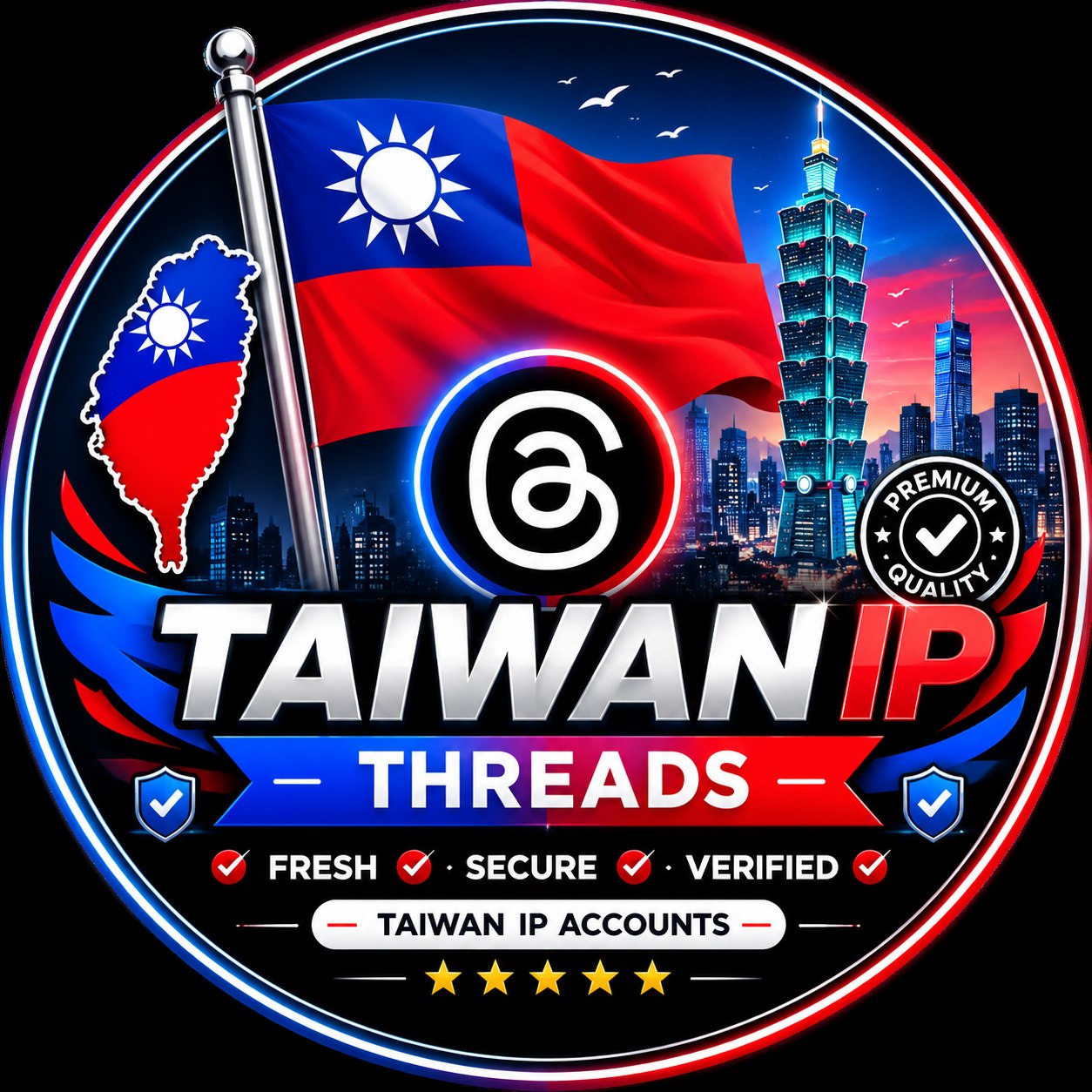 Taiwan IP Instagram with 2factor