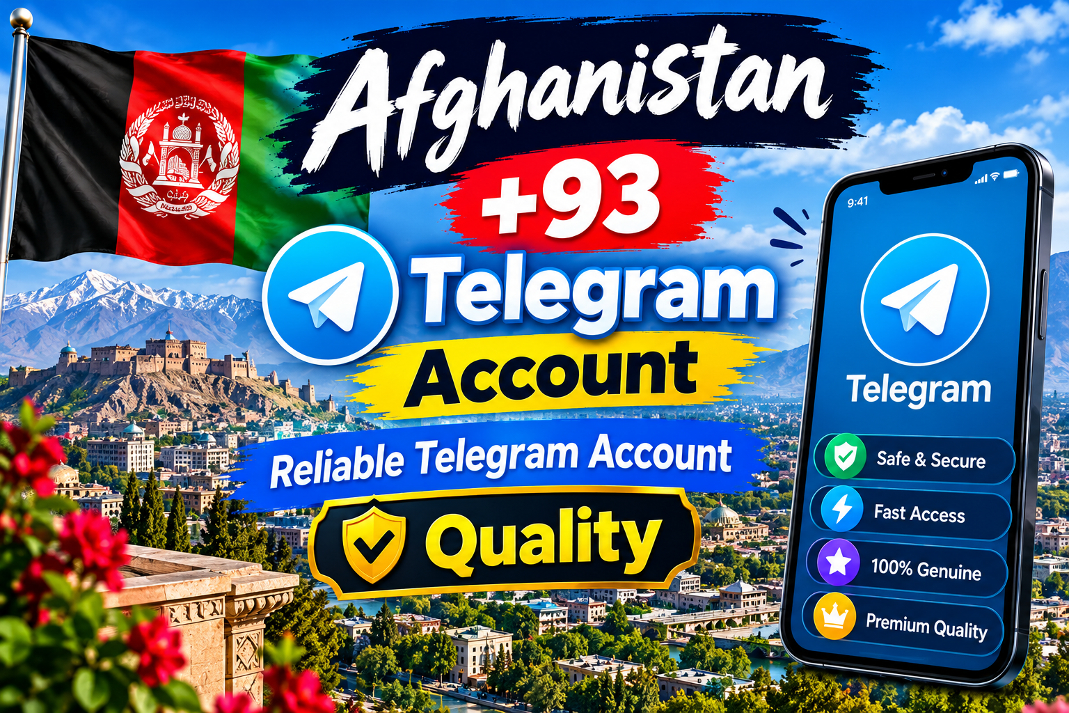 Afghanistan +93 — Reliable Telegram Account | Quality