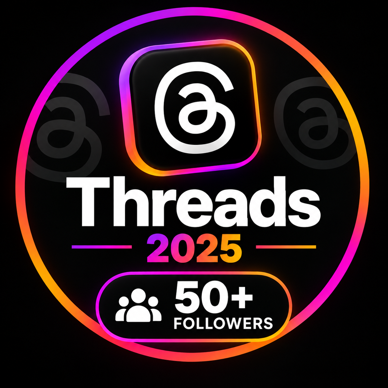 50 pcs 2025 Threads Accounts with 50+ Followers, 2FA Enabled & Old Posts