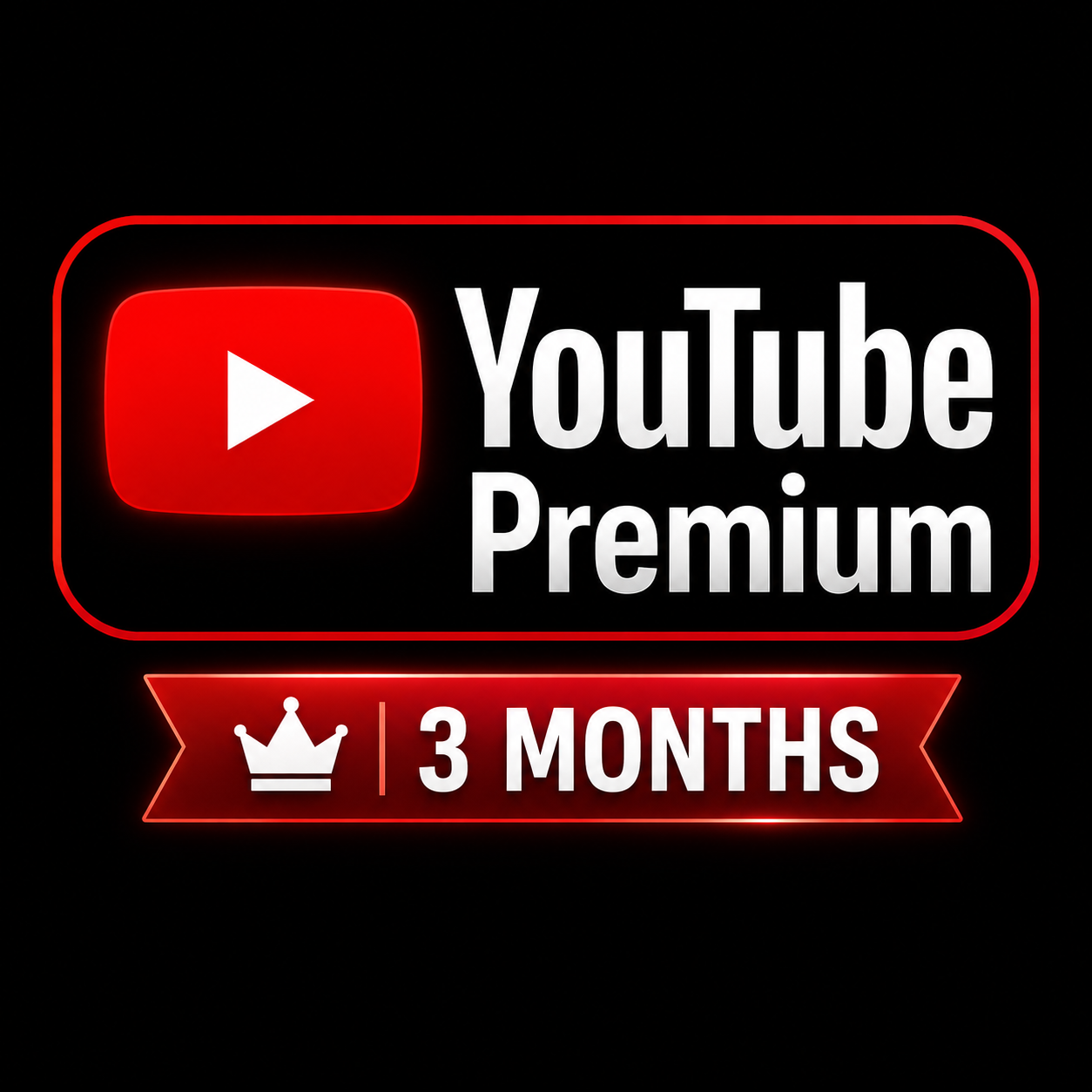Youtube premium for 3 months , on your email