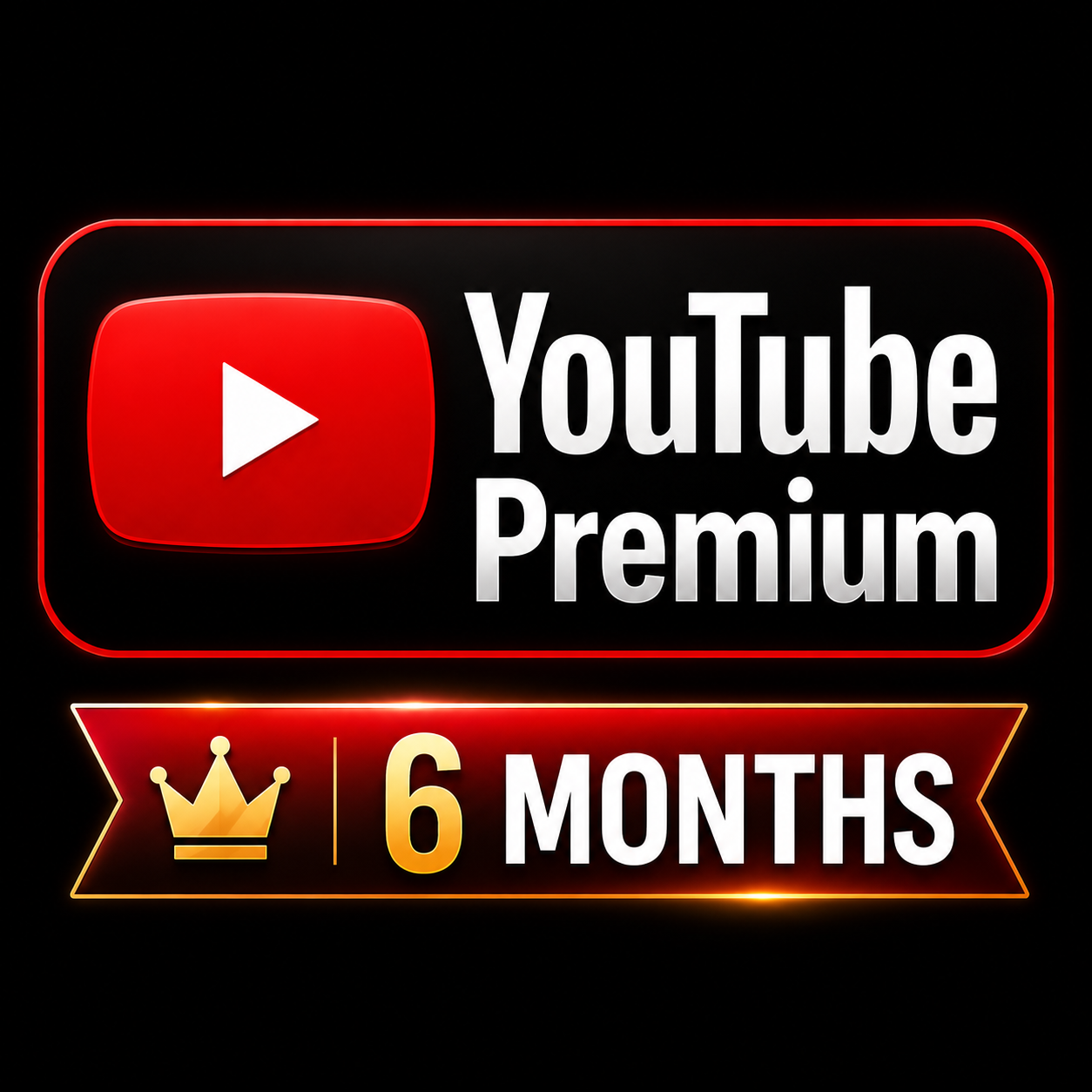 Youtube premium for 6 months, on your email