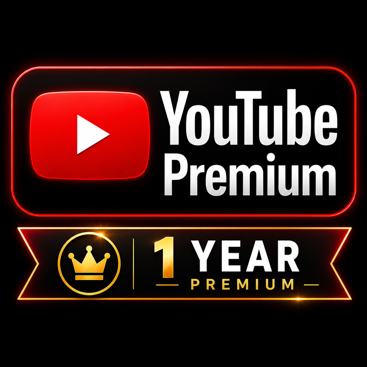 YouTube premium for 1 year,