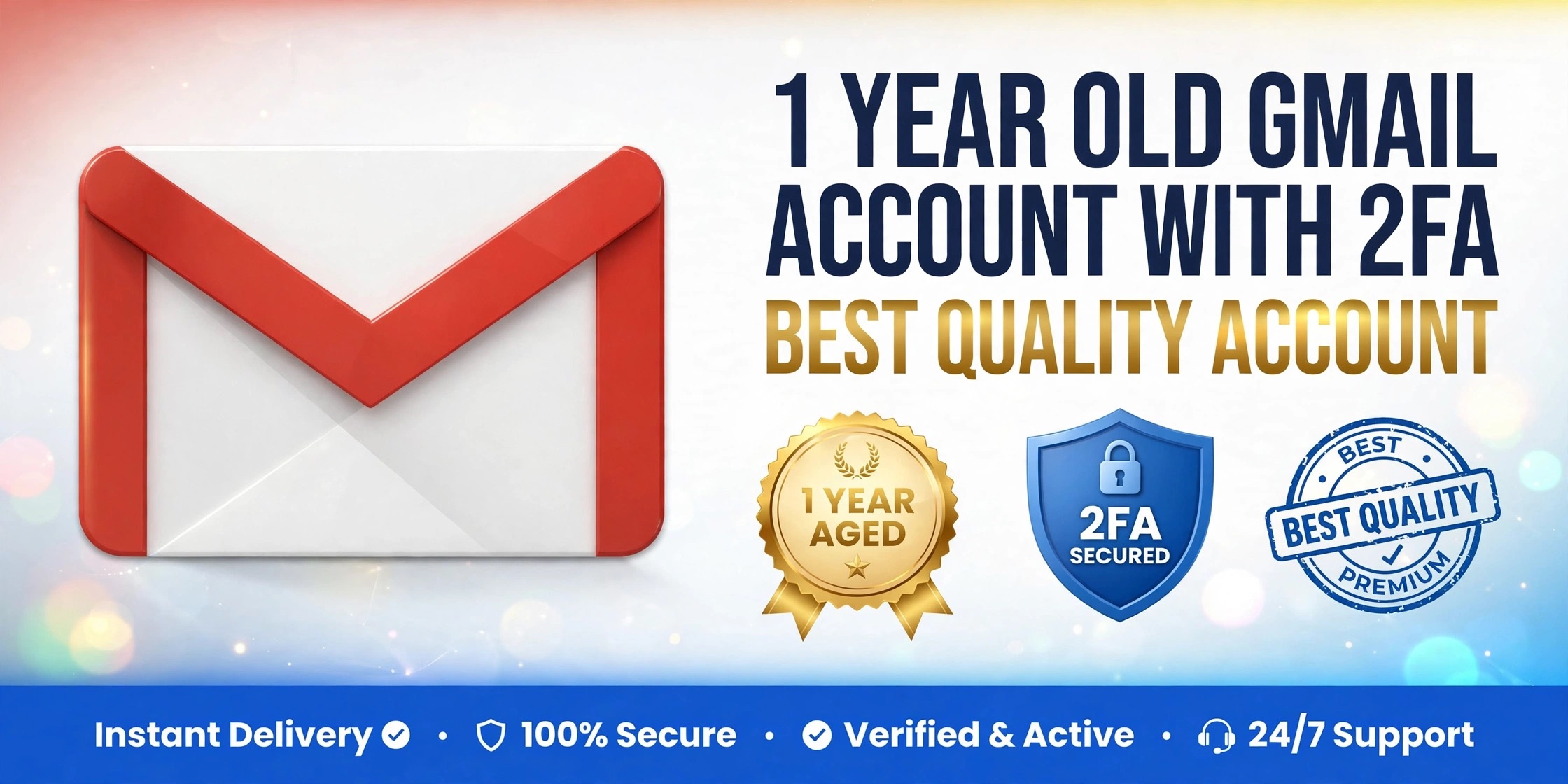 1 Year Old Gmail Account With 2FA Enable