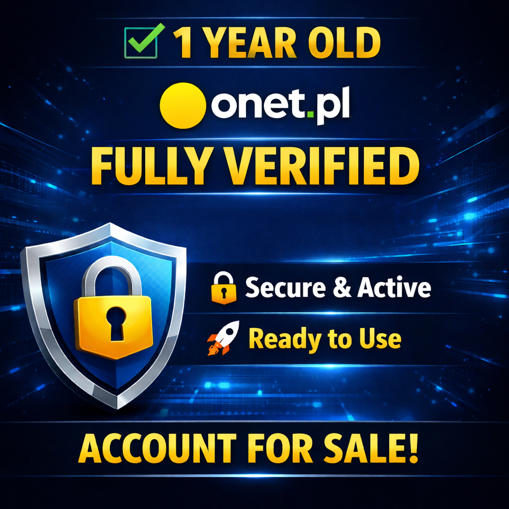 1 Year Old Onet.pl Account - Fully Verified - Secure & Active