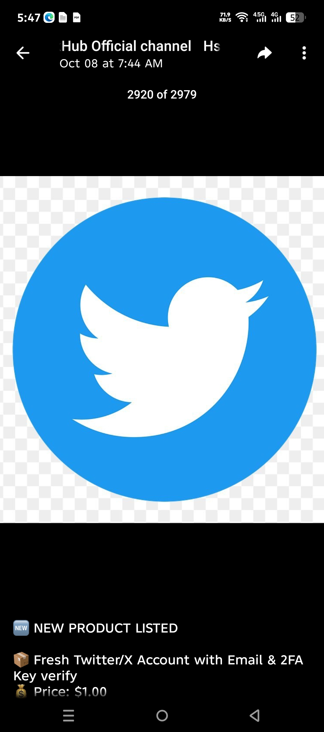 Fresh Twitter X Accounts with mail verified and 2fa key enable
