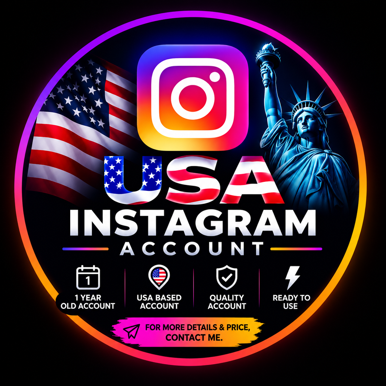 One year old usa country Instagram account