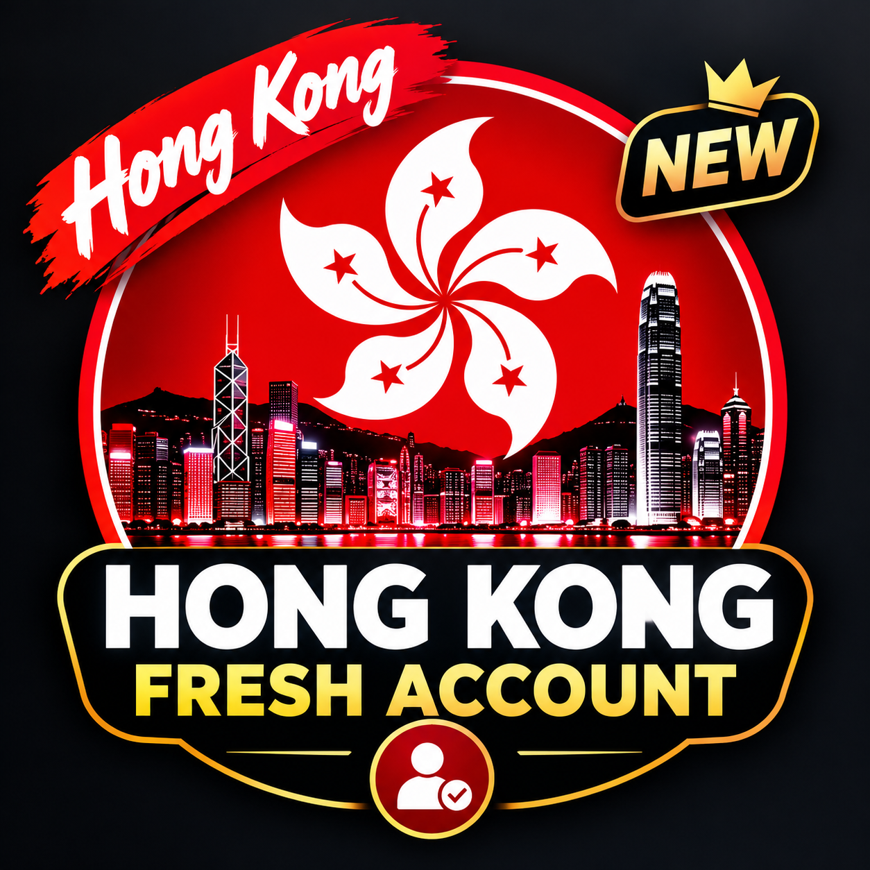 Fresh Hong Kong account 2fa key added profile